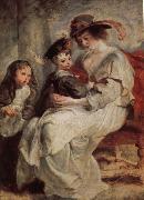 Peter Paul Rubens Helena Darfur Mans and her children s portraits painting